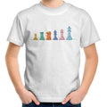 Chess - Kids Youth T-Shirt White Kids Youth T-shirt Chess Printed In Australia
