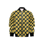 Painted Sunflower Kids Bomber Jacket XL Kids Bomber Jacket Plants Printed Offshore