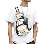 Cute Cartoon Cats - Chest Bag