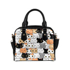 Cute Cartoon Cats - Shoulder Handbag (Model 1634) Shoulder Handbags (1634)