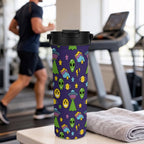 Groovy Aliens And UFO's 20oz Tea Tumbler with Carry Handle