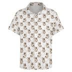 Cheeky Cats Women's Short-Sleeve Button Up Shirt