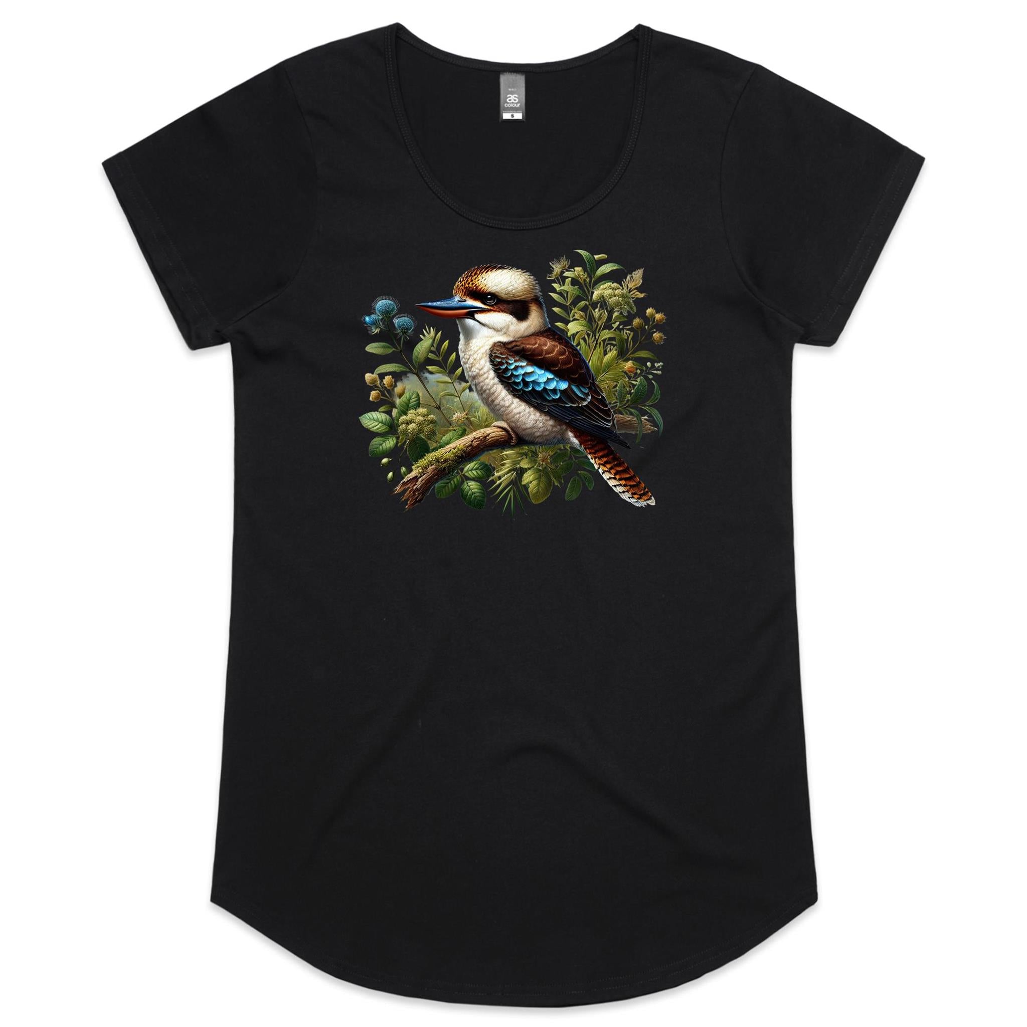 Kookaburra Womens AS Colour Scoop Neck T-Shirt