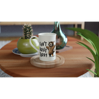 Personalise - Can't Adult Today - White 10oz Porcelain Slim Mug Personalised Porcelain Mug animal Globally Fulfilled