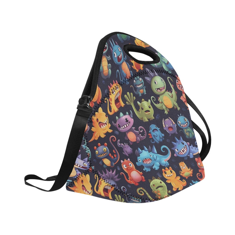 Monster Mania - Neoprene Lunch Bag Neoprene Lunch Bag Printed Offshore