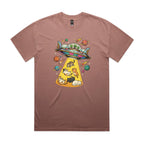 UFO Cat Abduction AS Colour Heavy Faded Tee Unisex Faded pink Heavy Faded T-shirt animal Printed In Australia Sci Fi