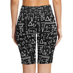 Mathematics Women's Bike Shorts With Side Pockets Women's Bike Shorts Maths Printed Offshore