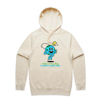 Make Every Day A Happy Earth Day - Mens Hoodie Ecru Mens Hoodie Environment Printed In Australia