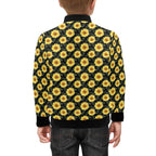 Painted Sunflower Kids Bomber Jacket Kids Bomber Jacket Plants Printed Offshore