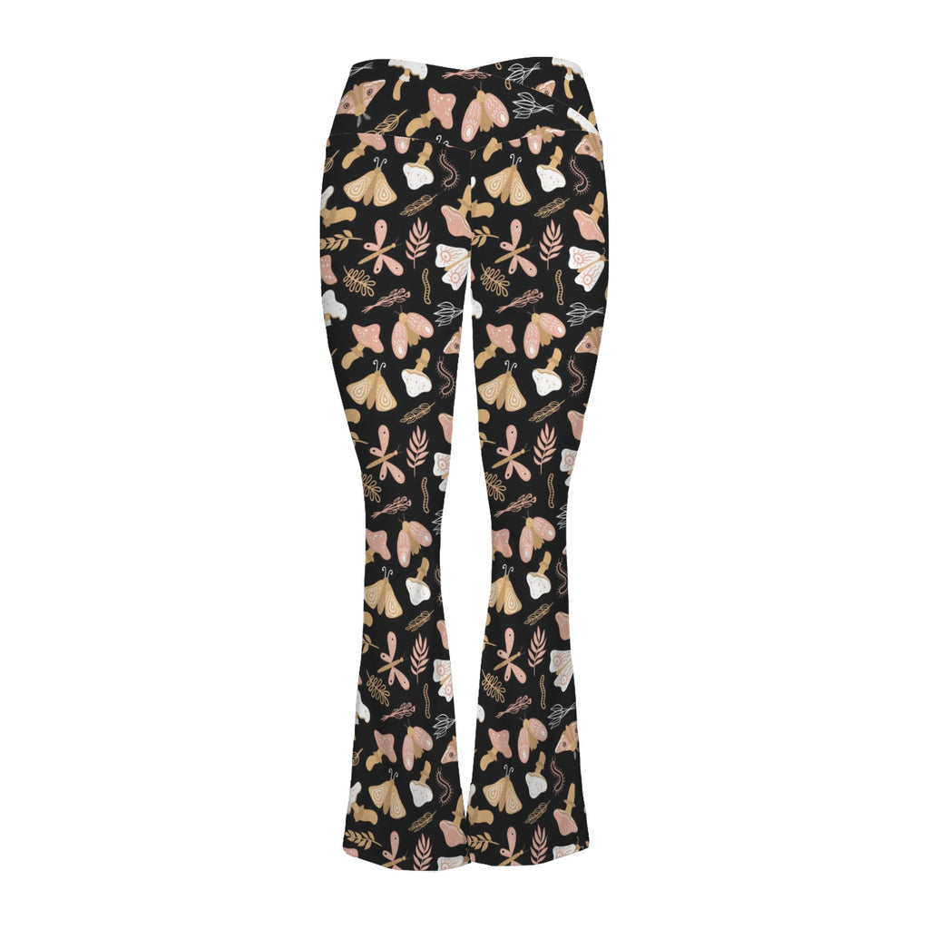 Magic Moth High Waist Crossover Tummy Control Flare Leggings High Waist Flare Leggings Printed Offshore