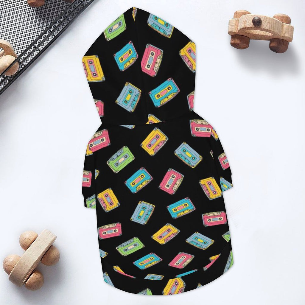 Cassette Tapes Pet Hoodie (Small Size)