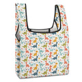 Cute Colourful Dinosaurs Collapsible Shopping Bag white One size Foldable Shopping Bag Printed Offshore