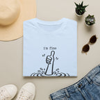 I'm Fine Drowning Thumbs Up Unisex T-shirt Unisex Adult T-shirt Globally Fulfilled Positivity
