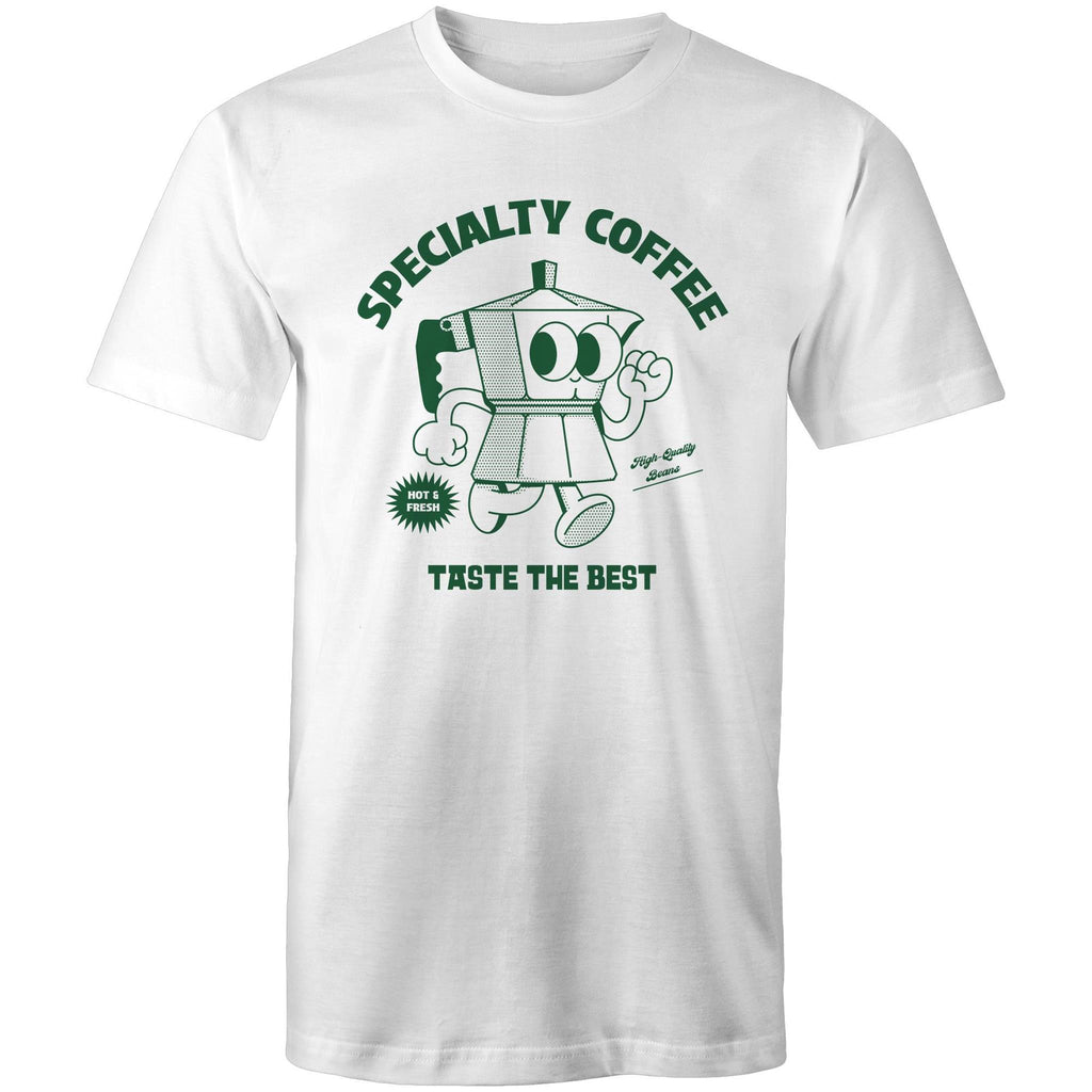 Specialty Coffee - Mens T-Shirt White Mens T-shirt Coffee Printed In Australia
