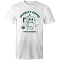 Specialty Coffee - Mens T-Shirt White Mens T-shirt Coffee Printed In Australia