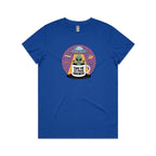 Coffee, Alien, UFO, Take Me To Your Brewer Women's AS Colour T-shirt Bright Royal Womens T-shirt Coffee Printed In Australia Sci Fi