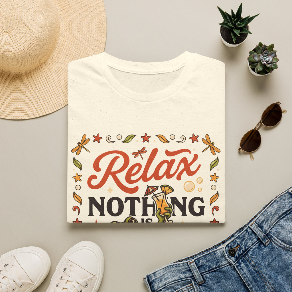 Frog, Relax Nothing Is Under Control Unisex T-Shirt Unisex Adult T-shirt animal Globally Fulfilled