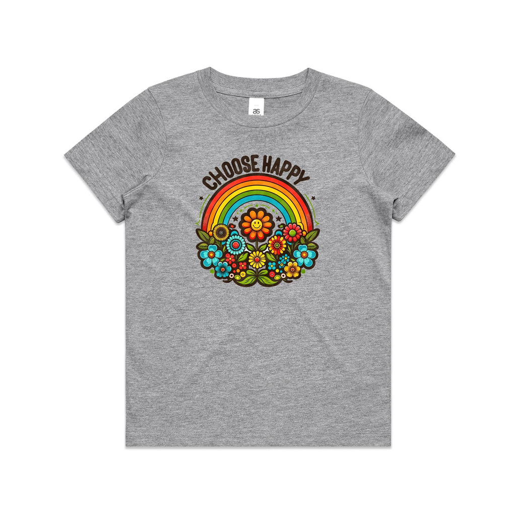 Choose Happy - Kids Youth Staple Tee