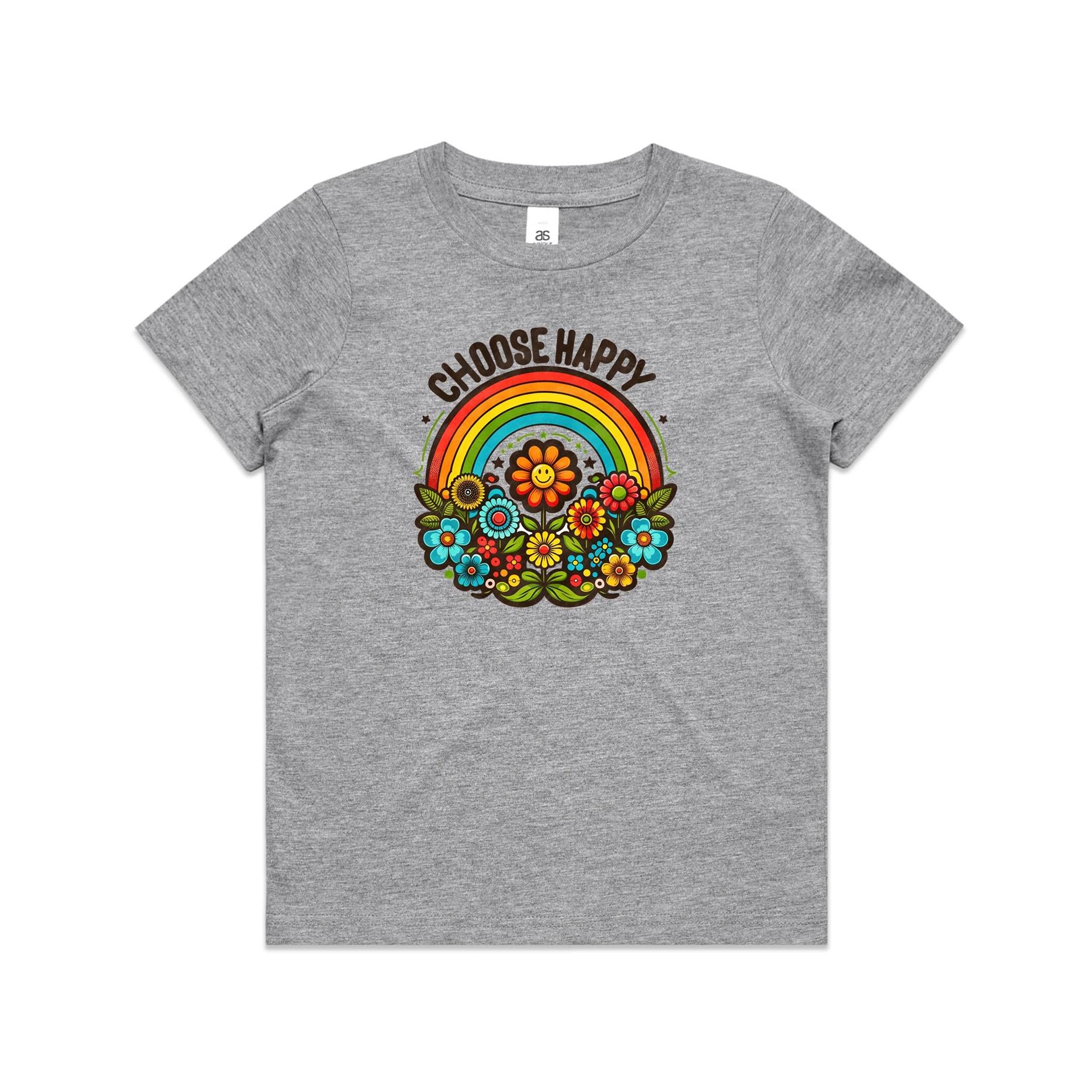 Choose Happy - Kids Youth Staple Tee