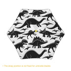 Black And White Dinosaurs Kids Safe Round Corner Umbrella Kids Safe Round Corner Umbrella animal Printed Offshore