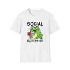 Frog, Social Battery - Unisex Softstyle T-Shirt
