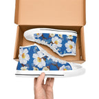 Watercolour Blossoms - Women's High Top Canvas Shoes