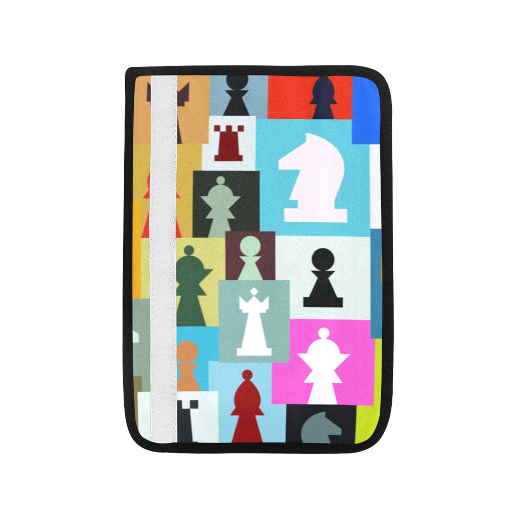 Colourful Chess Car Seat Belt Cover 7''x10'' (Pack of 2) Car Seat Belt Cover 7x10 (Pack of 2) Chess Games Printed Offshore