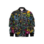 Colourful Maths Formulas Kids Bomber Jacket XL Kids Bomber Jacket Maths Printed Offshore