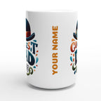 Personalise - Coolest Dad Ever - White 15oz Ceramic Mug Personalised 15oz Mug customise Dad Globally Fulfilled personalise