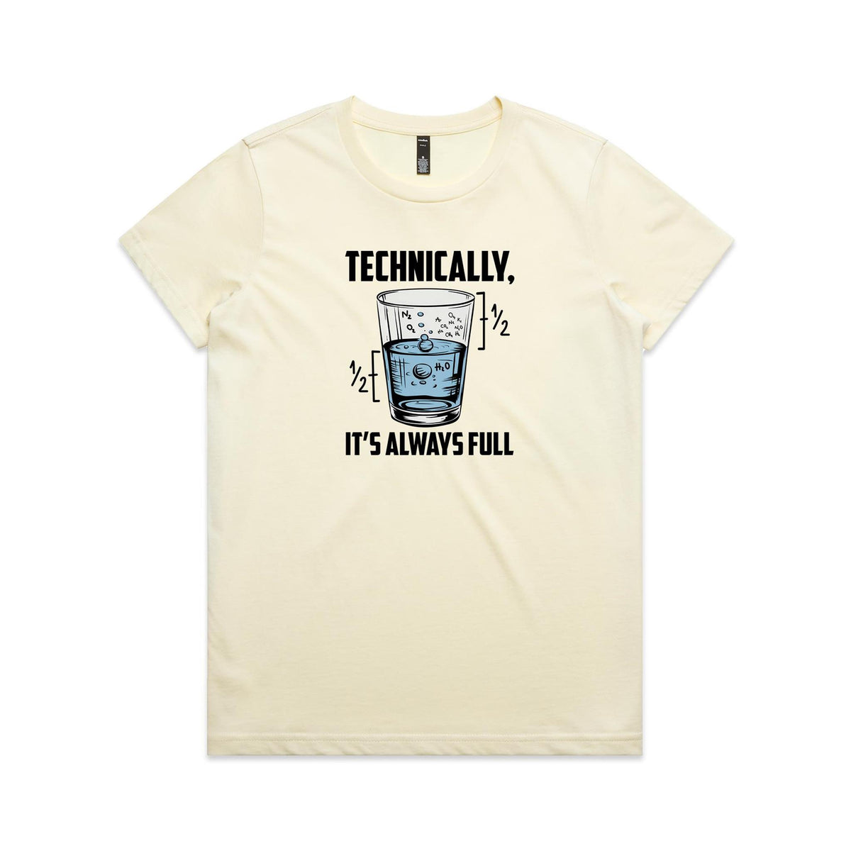 Glass Half Full Women's AS Colour T-shirt