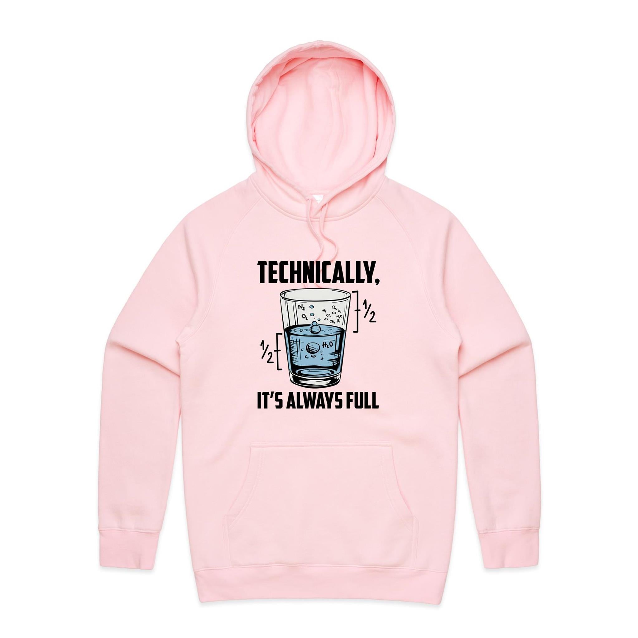 Glass Half Full Men's AS Colour Hoodie