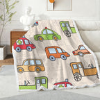 Kids Cars - Double-Layer Fleece Blanket 51"x59"