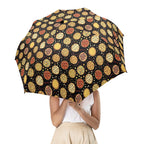 Round Pizzas On Black Umbrella Umbrella Food Printed Offshore