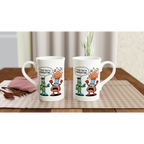 Personalised I Think You're Overreacting Chemistry White 10oz Porcelain Slim Mug Personalised Porcelain Mug Printed Offshore Science