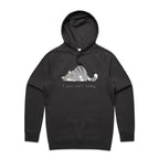 Cat, I Just Can't Today - Mens Hoodie Coal Mens Hoodie animal Printed In Australia