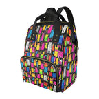 Colourful Cats - Multi-Function Backpack, Nappy / Diaper Bag