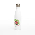 Personalised - Always Sweet, Never Bitter - White 17oz Stainless Steel Water Bottle Personalised Water Bottle Coffee customise Food Globally Fulfilled personalise Retro