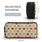 Round Pizzas On White Backpack, Lunch Bag & Pencil Case Set