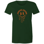 Forever Anxious - Womens T-shirt Forest Green Womens T-shirt Printed In Australia