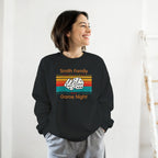 Personalised - Dice, Family Games Night - Classic Unisex Crewneck Sweatshirt | Gildan® 18000 Black Personalised Sweatshirt customise Games Globally Fulfilled personalise