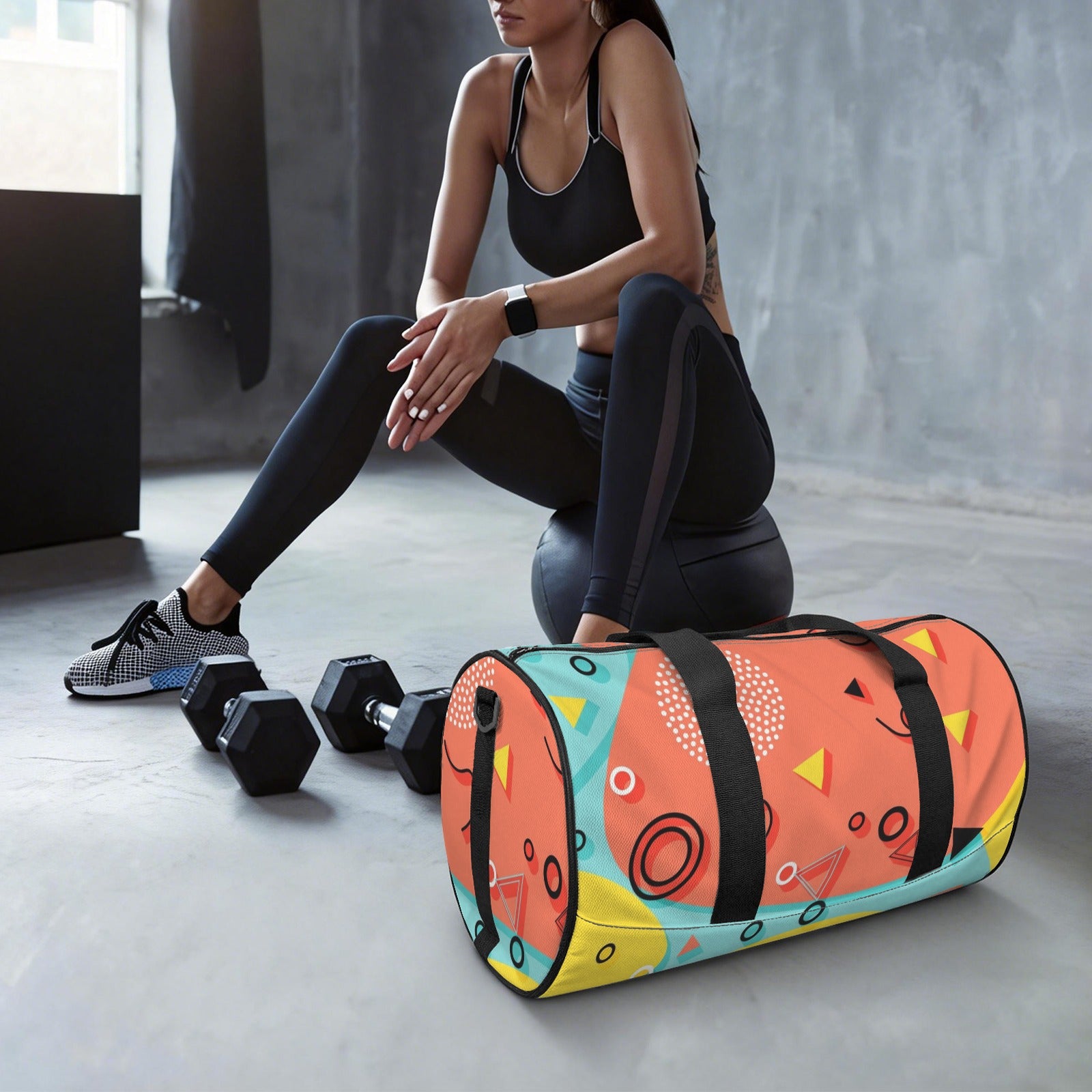 Graphic 80's Duffle Bag Duffle Bag Printed Offshore