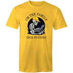 I'm The Family Tech Support - Mens T-Shirt Yellow Mens T-shirt Printed In Australia Tech