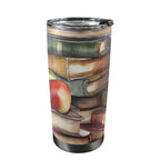 Watercolour Books - 20oz Mobile Tumbler with Lid (Black Lock) One Size 20oz Travel Mug Printed Offshore Reading