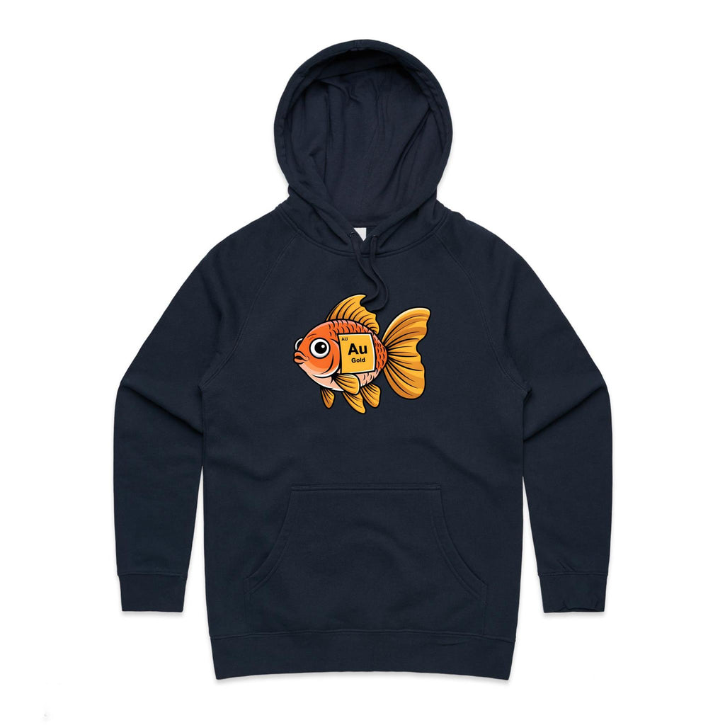 Gold Fish Periodic Table Women's AS Colour Hoodie