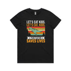 Punctuation Saves Lives, Dinosaur Women's AS Colour T-shirt