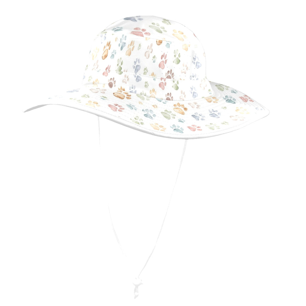 Paw Print Wide Brim Bucket Hat Wide Brim Bucket Hat animal Printed Offshore