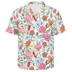 Australian Flowers Men's Crinkle Hawaiian Shirt