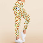 Graphic Floral Women's High Waist Pockets Yoga Leggings