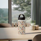 Beach Shack Stainless Steel Water Bottle, Handle Lid Stainless Steel Water Bottle With Handle Lid Globally Fulfilled Surf