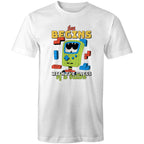 Fun Begins With The Press Of A Button, Video Game - Mens T-Shirt White Mens T-shirt Games Printed In Australia